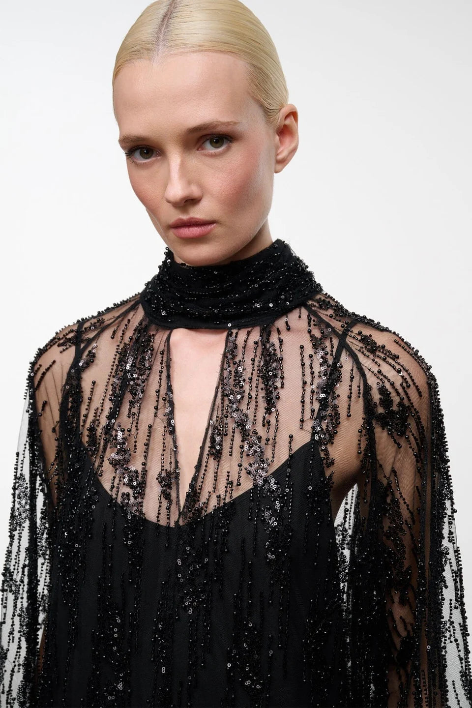 STAUD- Esther Mini Dress- Black