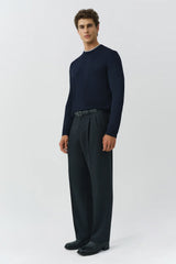 SIMKHAI - Barrett Double Layer Crewneck - Midnight Multi
