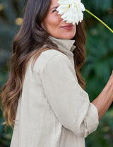 Frank & Eileen Rory Sand Maxi Shirtdress