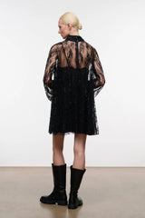 STAUD- Esther Mini Dress- Black