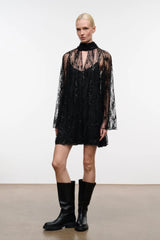 STAUD- Esther Mini Dress- Black