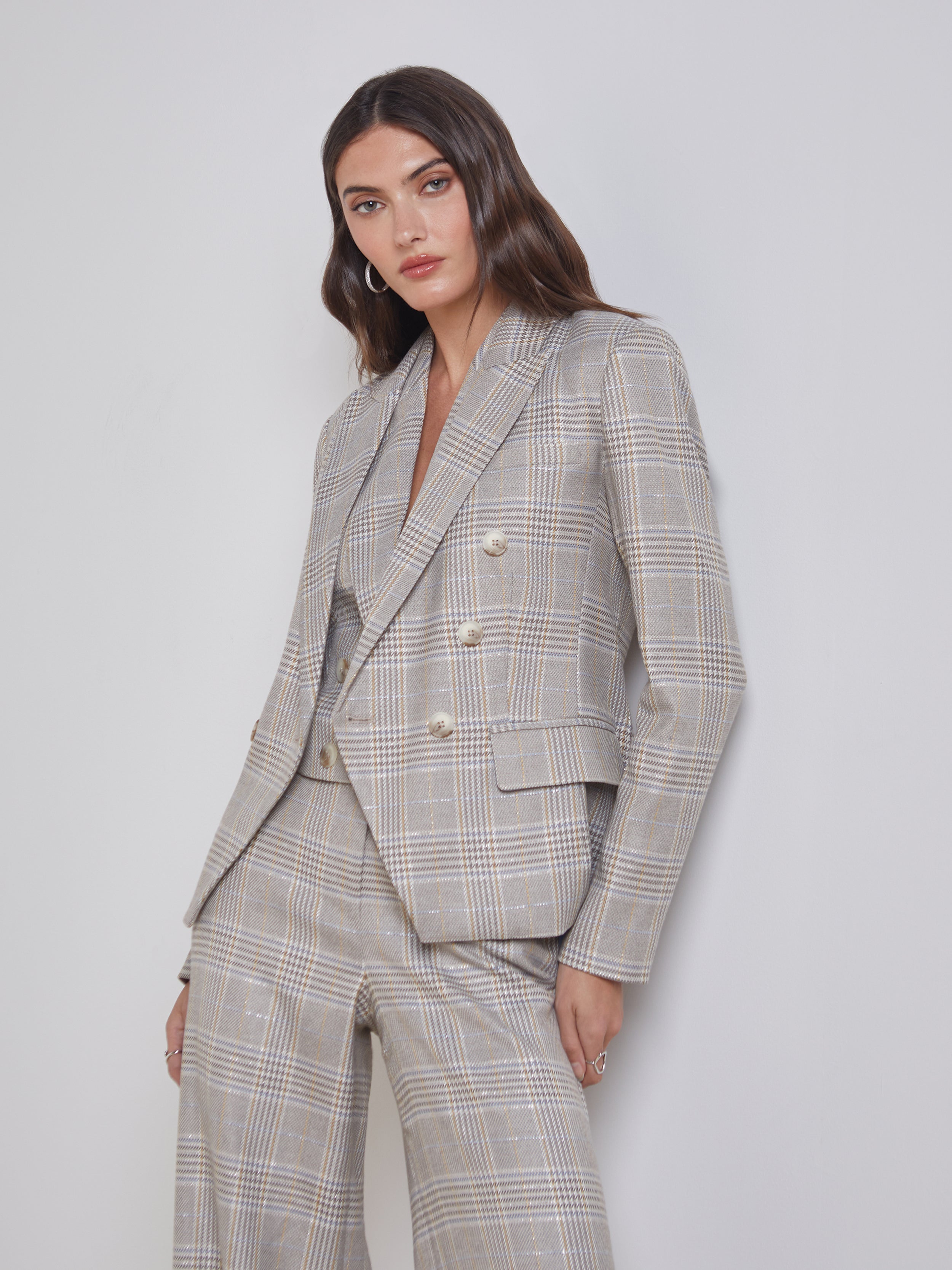 L'Agence - Kenzie Blazer - Ivory/Neutral