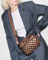 MZ Wallace - Small Metro Camera Bag - Copper Metallic