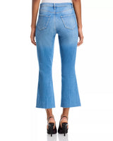 L'AGENCE Women's Kendra H/R Crop Flare Jean in Getty