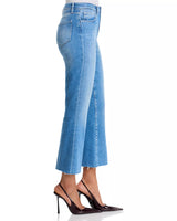 L'AGENCE Women's Kendra H/R Crop Flare Jean in Getty