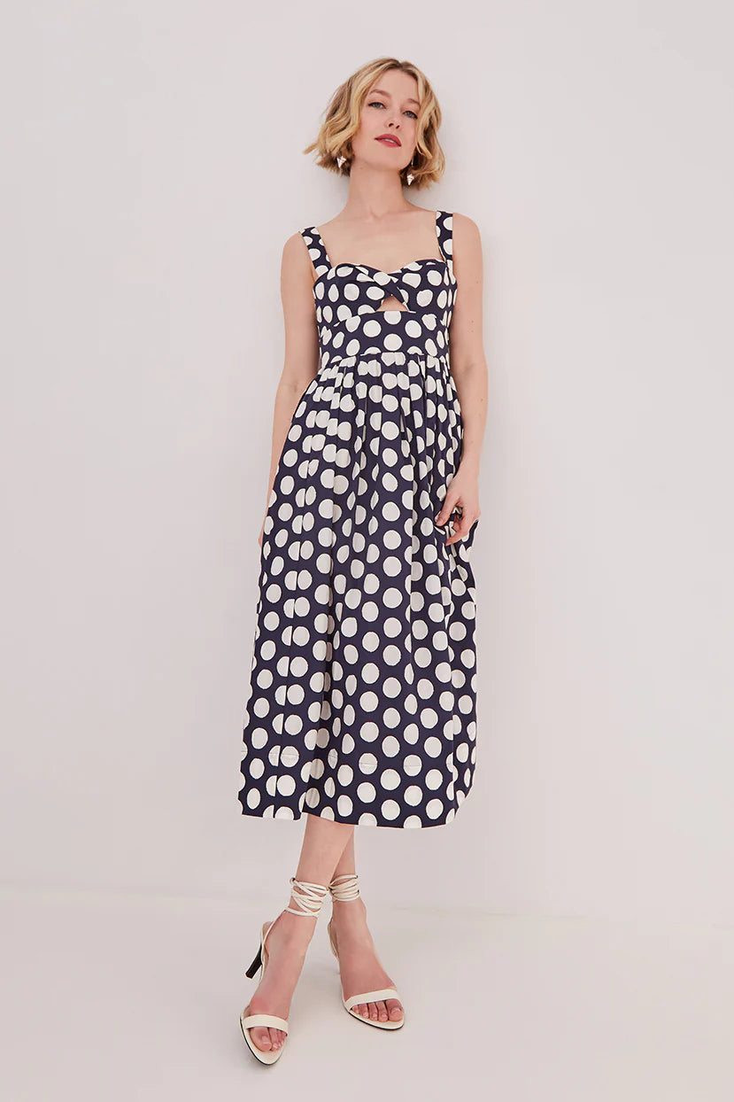 Cara Cara - Clover Dress - Celeste Dot Navy