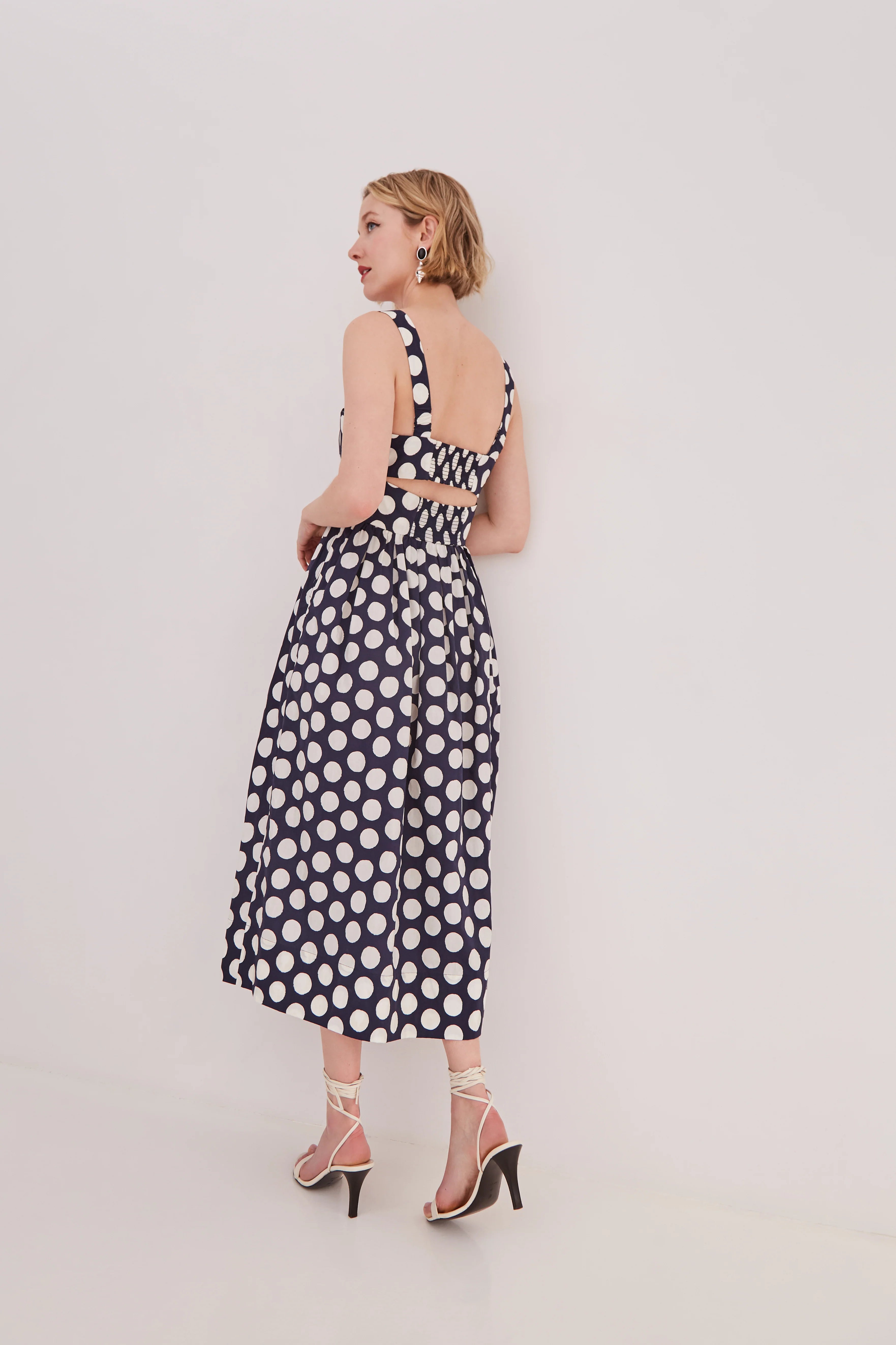 Cara Cara - Clover Dress - Celeste Dot Navy