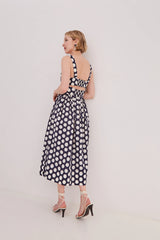 Cara Cara - Clover Dress - Celeste Dot Navy