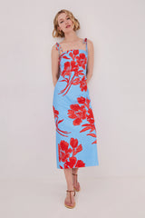 Cara Cara - Chelsea Dress - Flora Shadow Sky