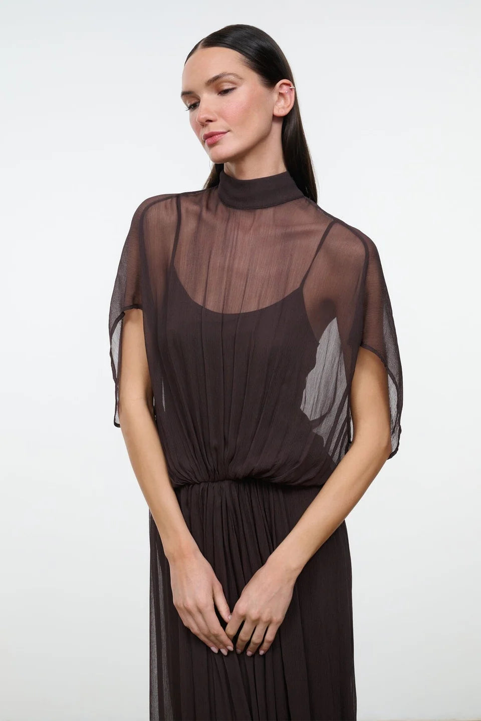 STAUD- Viviana Dress- Earth