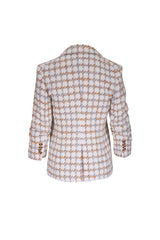 Veronica Beard Ryland Dickey Jacket in Ecru Multi
