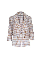 Veronica Beard Ryland Dickey Jacket in Ecru Multi