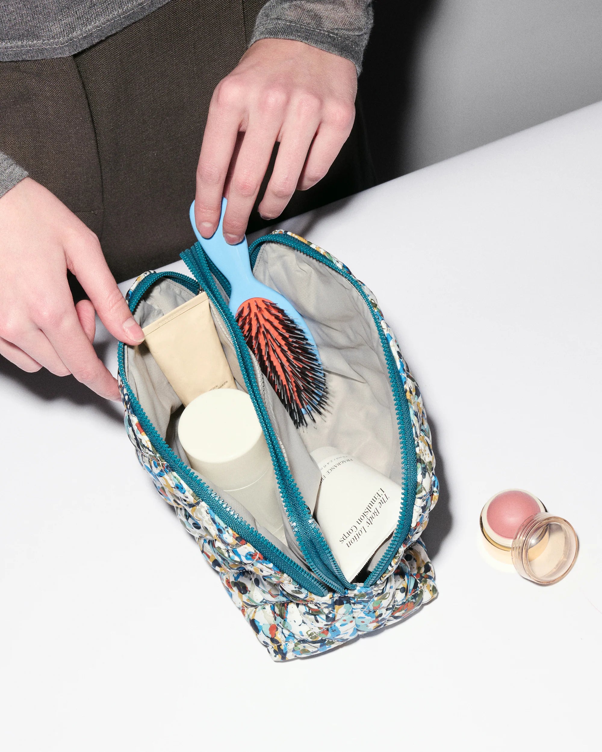 MZ Wallace - Medium Double Zip Cosmetic Case - Club Paint