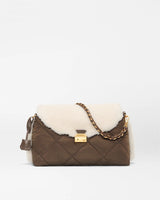 MZ Wallace - Crosby Lock Shoulder Bag - Shearling/Walnut
