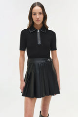 Simkhai Lillie Knit Combo Dress - Black