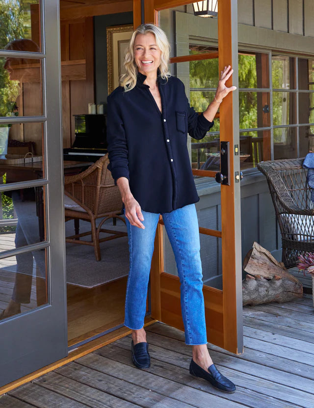 Frank & Eileen - Eileen Sweatshirt Button Up - British Royal Navy