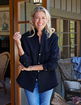Frank & Eileen - Eileen Sweatshirt Button Up - British Royal Navy