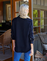 Frank & Eileen - Eileen Sweatshirt Button Up - British Royal Navy