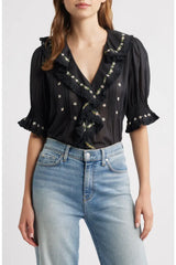 Doen Hettie Top in Black