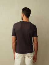 Road to Nowhere - Mens Jackson Linen Pocket Tee - Navy