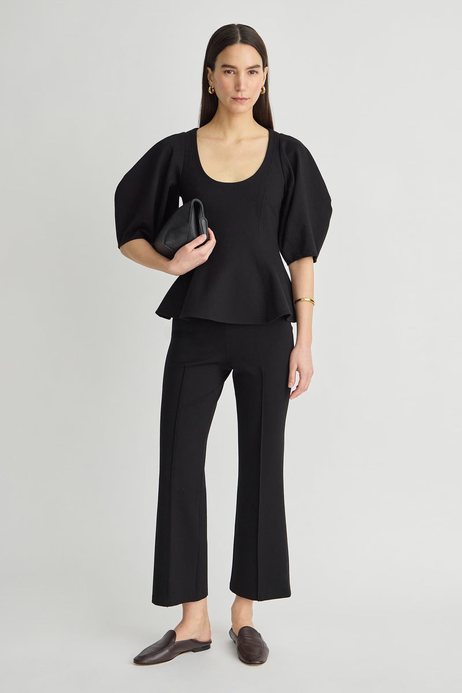 A Piece Apart - Ponte Rene Pull On Pant - Black