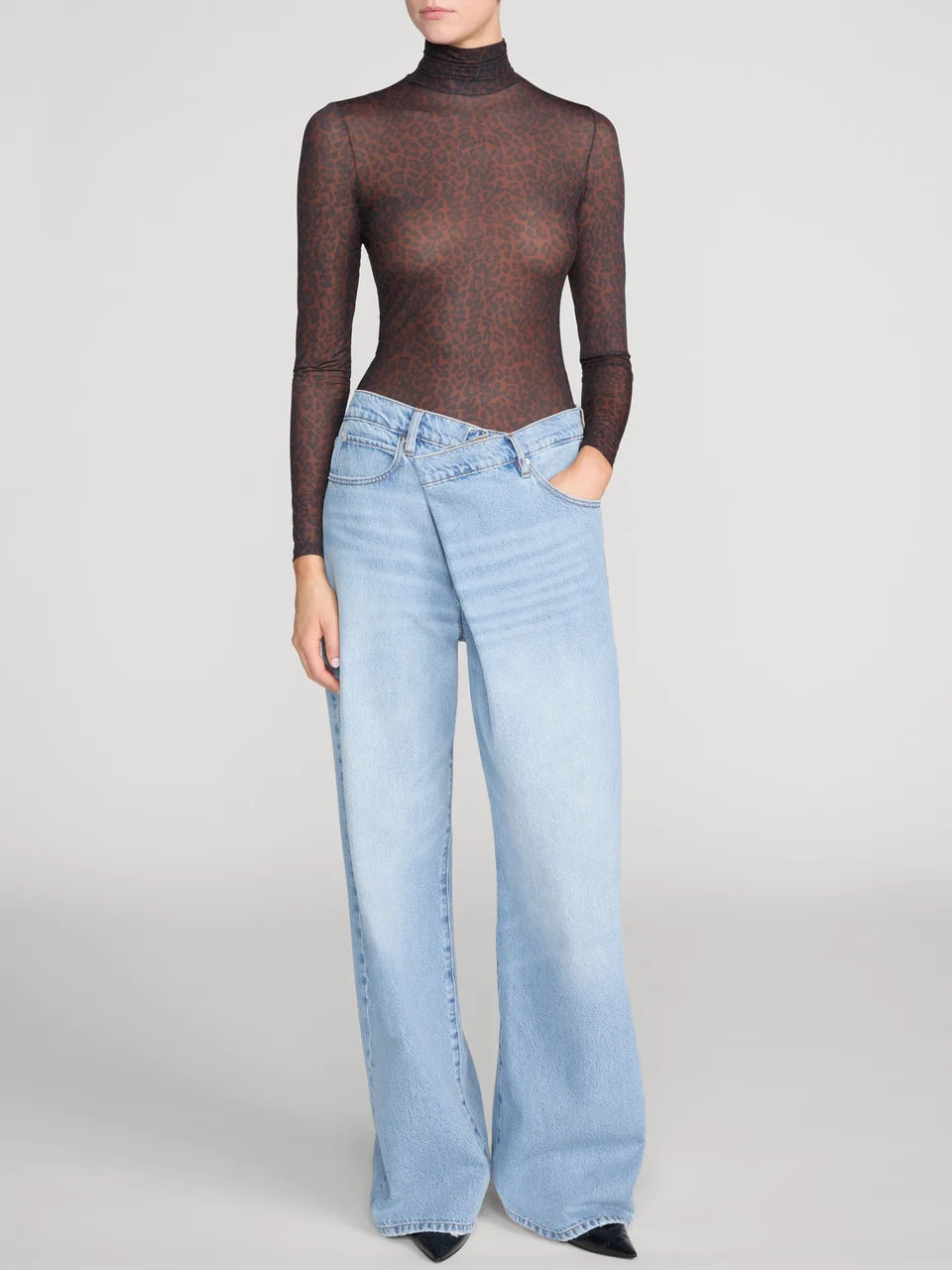 Frame- The Hosiery Top- Dark Leopard