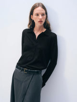 White + Warren superfine merino polo