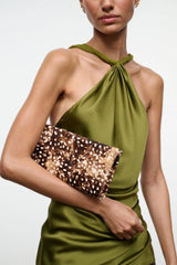 Staud- Muse Clutch- Fawn Haircalf