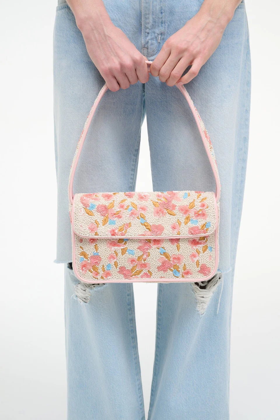 STAUD - Tommy Beaded Bag - Spring Day