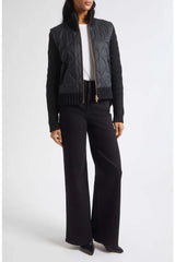 Veronica Beard- Patra Mixed Media Jacket- Black