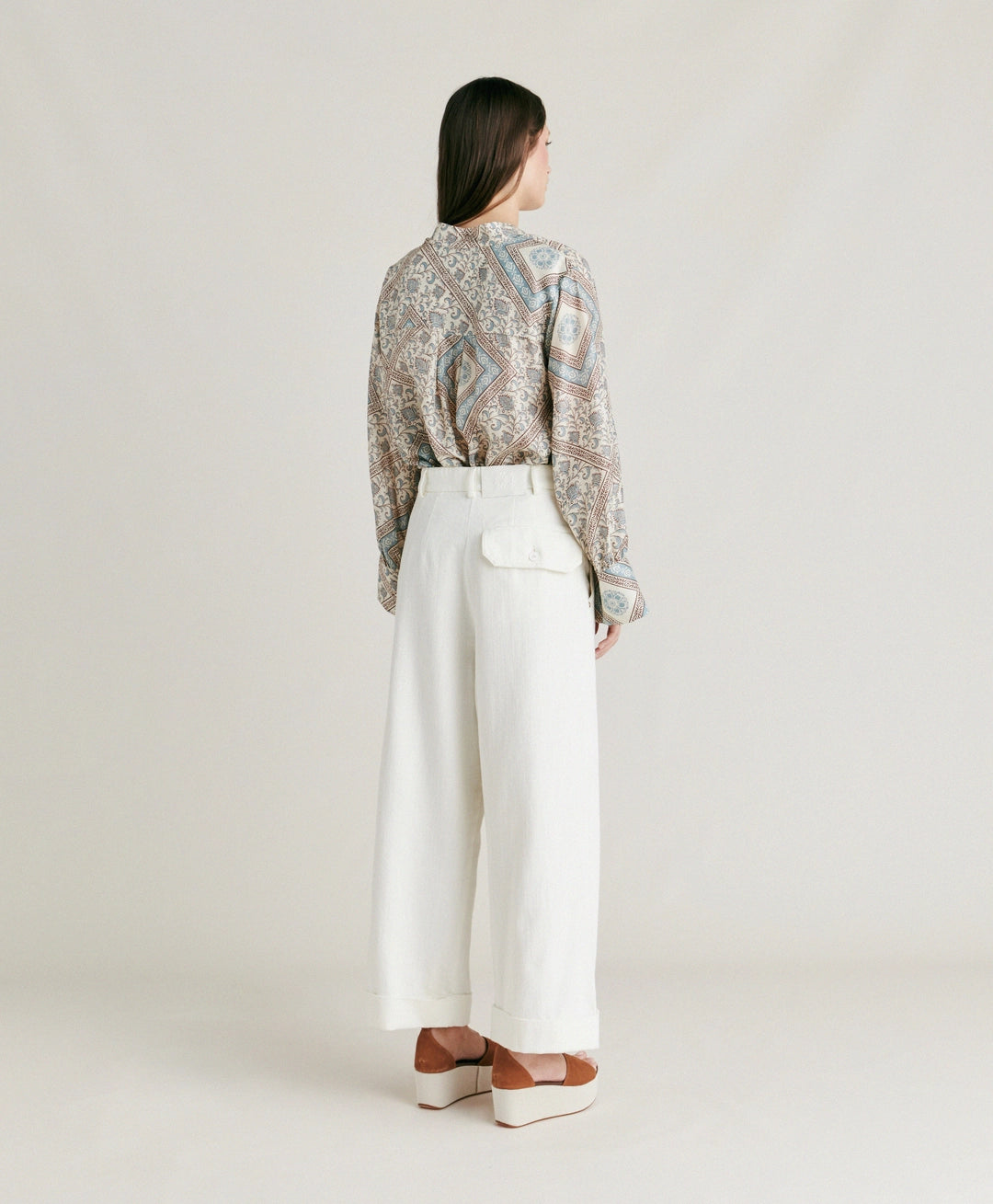 Momoni - Grecale Denim Pant - Cream