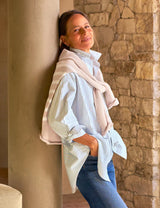 Frank & Eileen Shirley button up shirt sky stripe