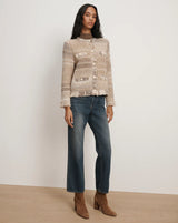 Veronica Beard Sariyah Knit Jacket - Beige Tweed