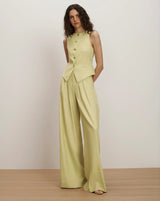 Veronica Beard - Hoyt Wide Leg Pant - Pistachio