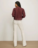 Veronica Beard- Sawyer Blouse- Raisin