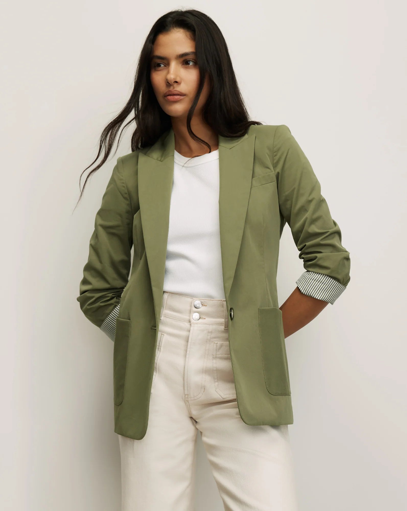 Veronica Beard- MCallin Dickey Jacket- Stone Army