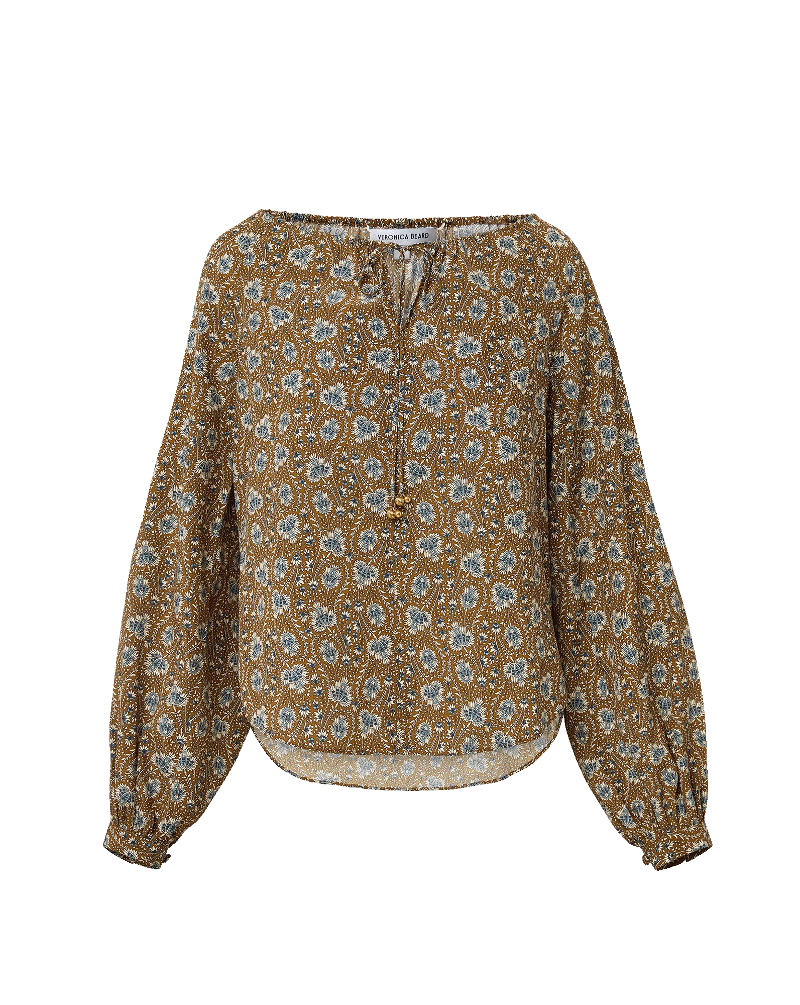 Veronica Beard- Rhosen Blouse- Acorn Multi