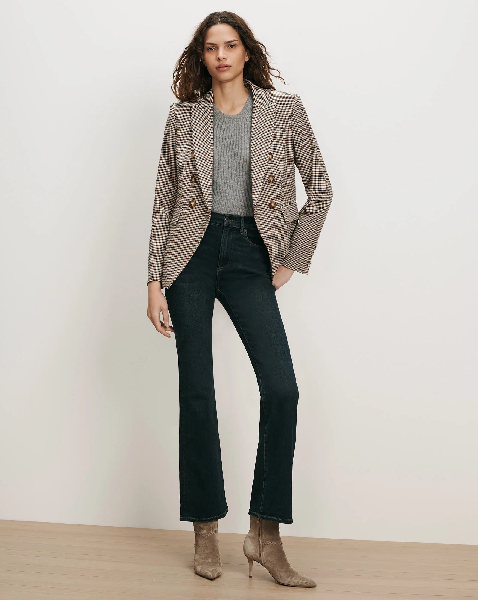 Veronica Beard- Millar Dicky Jacket- Rust/ Navy Multi