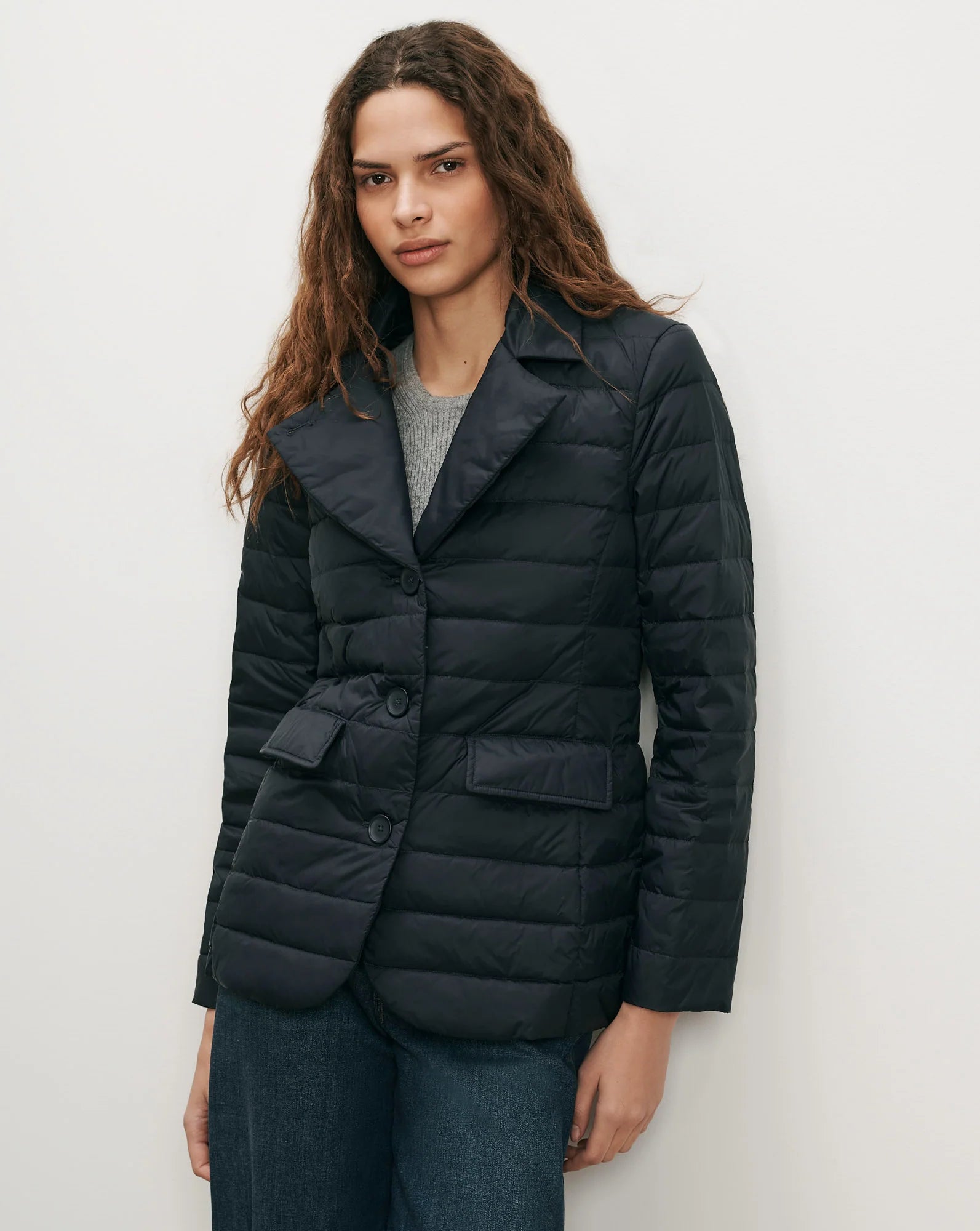 Veronica Beard- Campbell Down Dicky Jacket- Navy