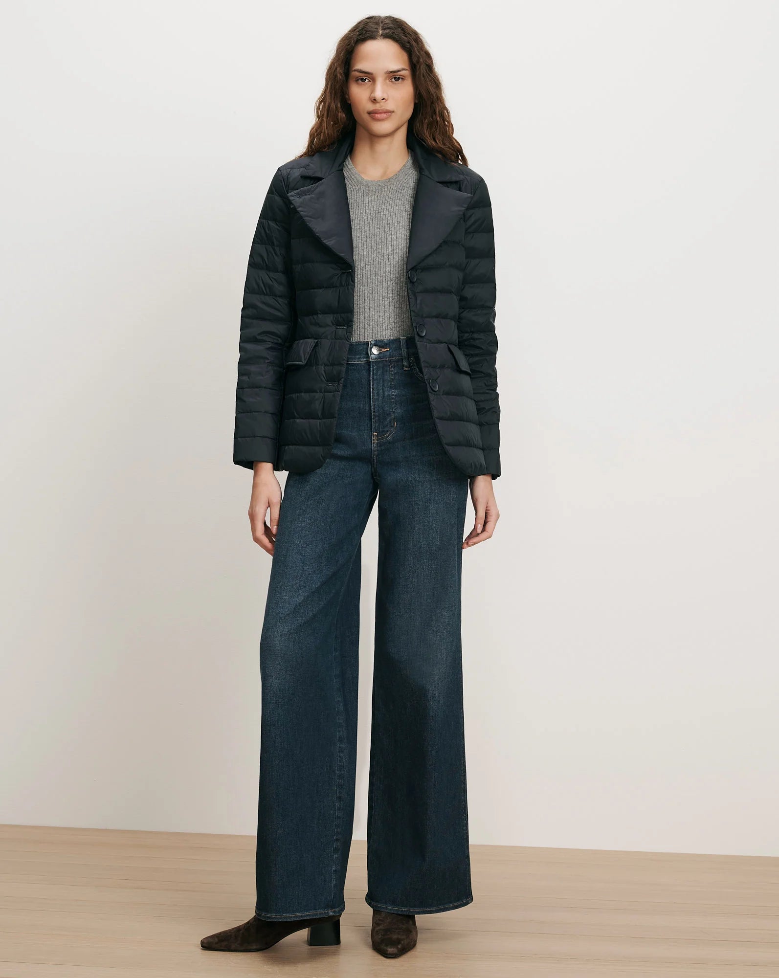 Veronica Beard- Campbell Down Dicky Jacket- Navy
