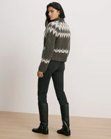 Veronica Beard - Christina Fair Isle Cardigan - Green Shadow Multi