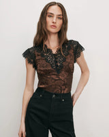 Veronica Beard - Pascaline Top - Espresso