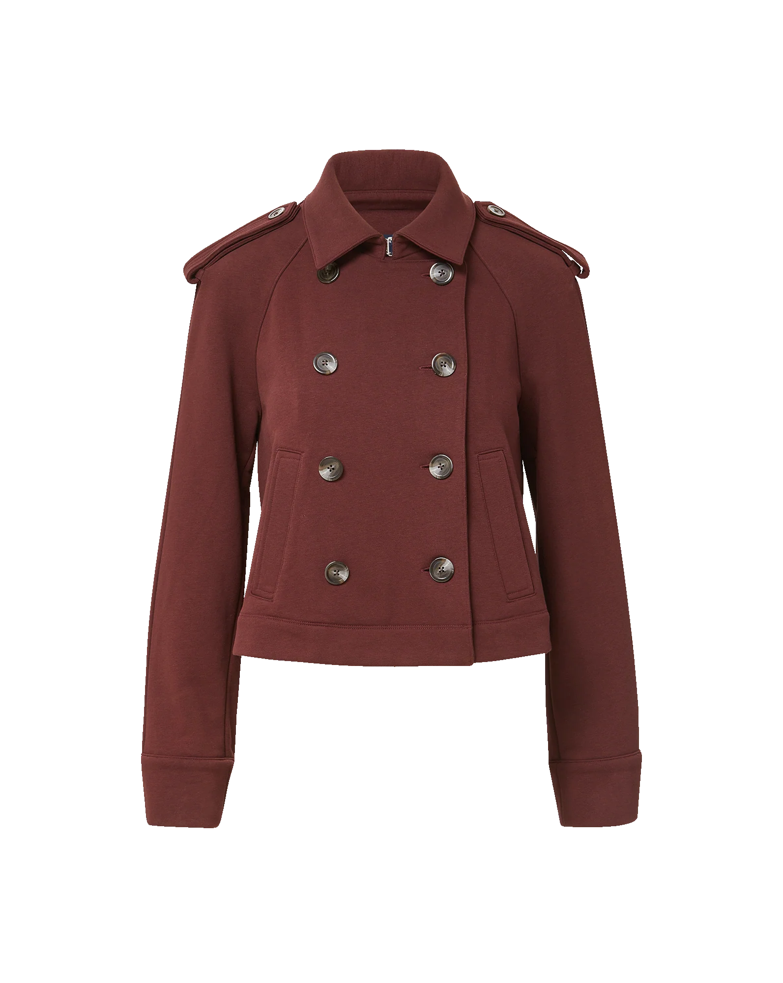 Veronica Beard - Cropped Conneley Trench - Burgundy