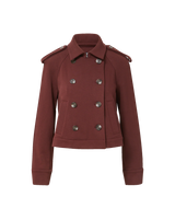 Veronica Beard - Cropped Conneley Trench - Burgundy