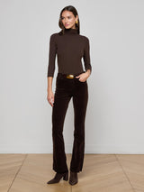 L'agence Stevie H/R Straight pant Coffee Bean