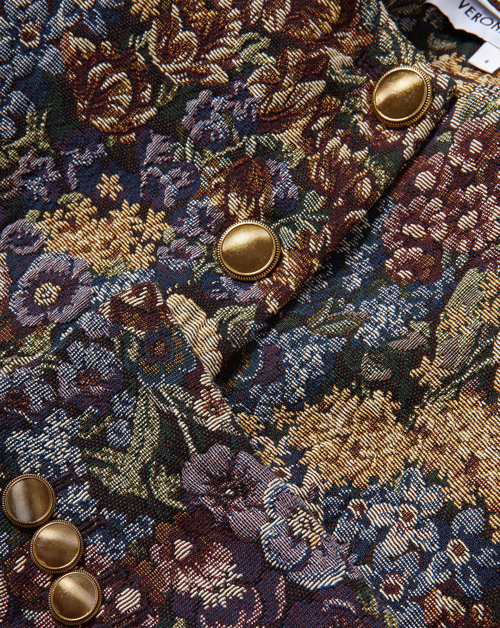 Veronica Beard - Wilde Jacket w Collar - Dark Eggplant Multi