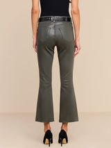 L'AGENCE- Kendra H/R Crop Flare- Ash Olive