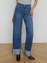 L'AGENCE - Miley Cuffed Wide-Leg Jean - Lampson