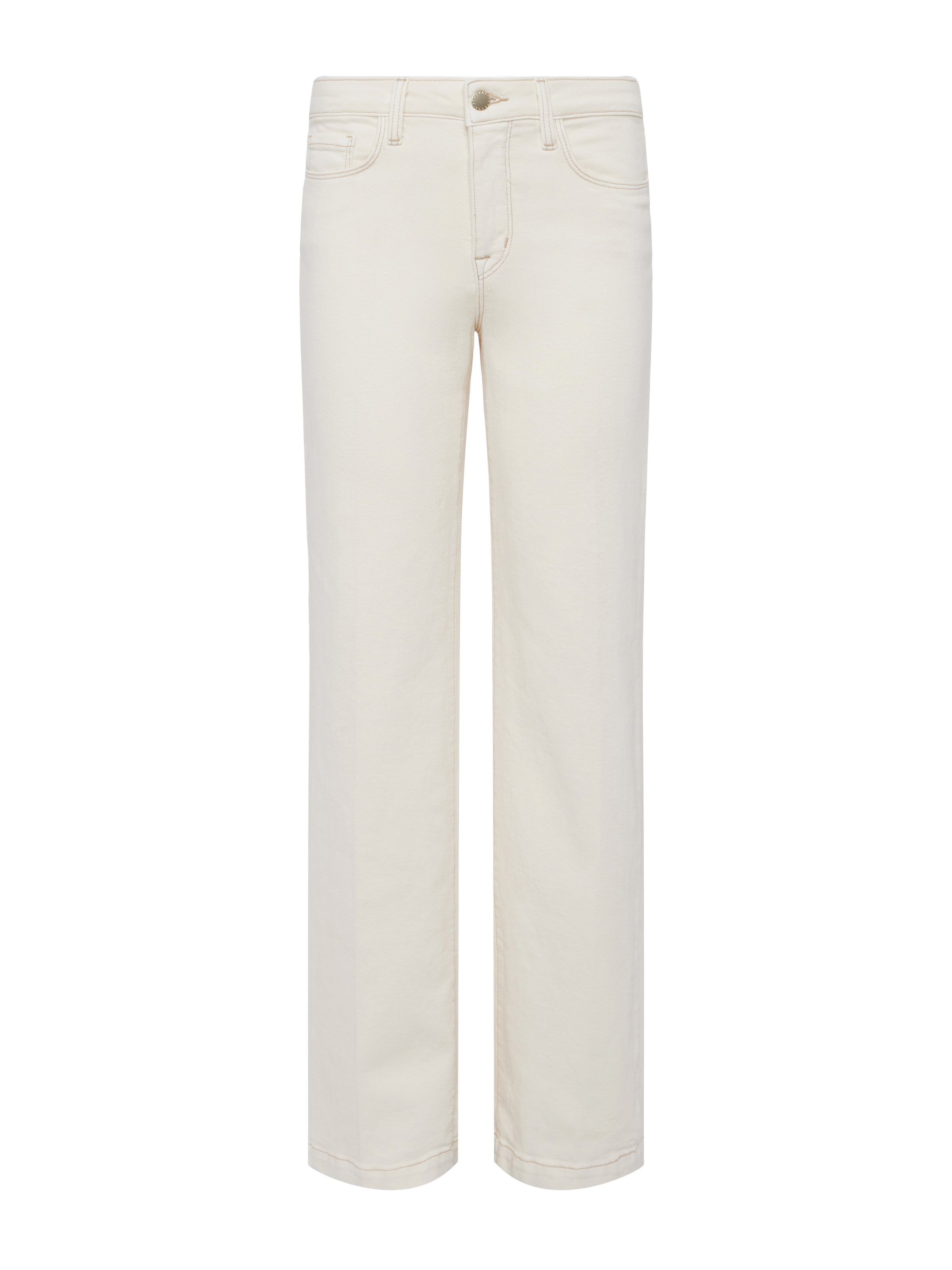 L'AGENCE - Scottie Highrise Wide Leg Jean - Macadamia