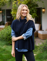 Frank & Eileen Pebbles Montecito Sweater Marine
